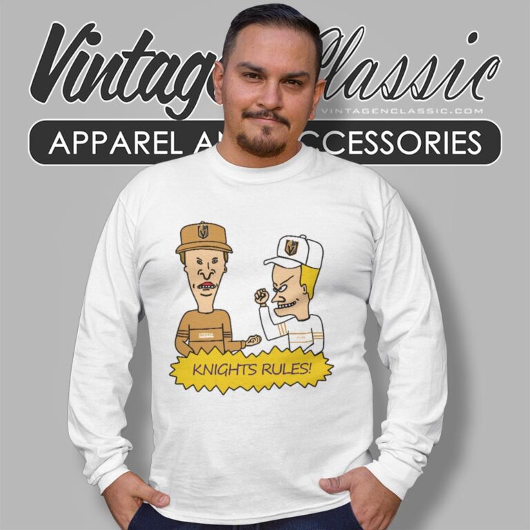 Beavis And Butt Head Vegas Golden Knights Rules Shirt Long Sleeve Tee Beavis And Butt Head Vegas Golden Knights Rules Shirt Long Sleeve Tee