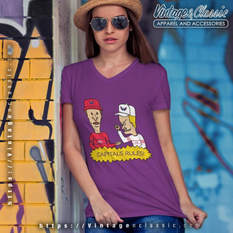 Beavis And Butt Head Washington Capitals Rules Shirt V Neck TShirt Beavis And Butt Head Washington Capitals Rules Shirt V Neck TShirt