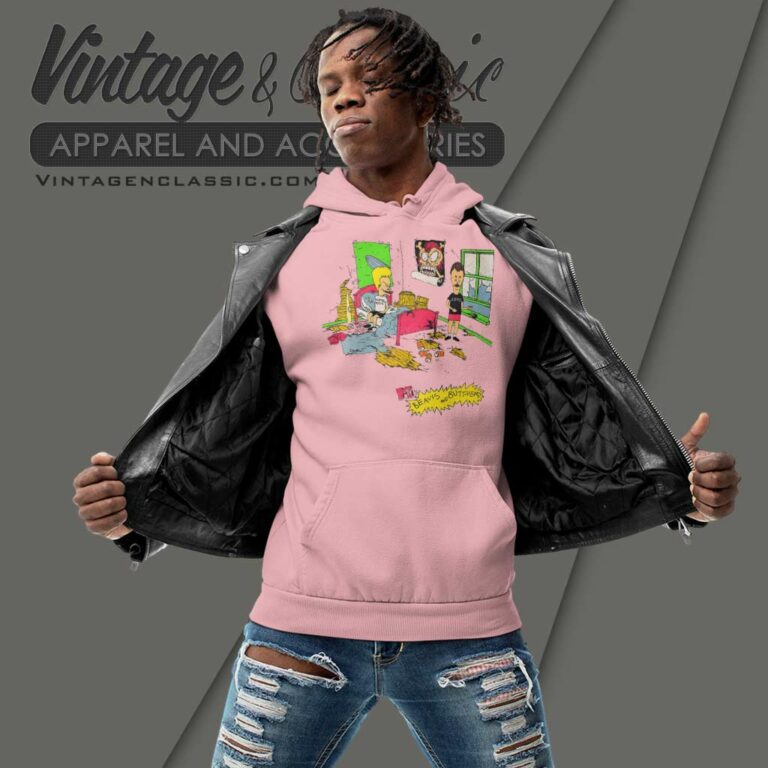 Beavis And Butt Head Wrecked Room Hoodie Beavis And Butt Head Wrecked Room Hoodie