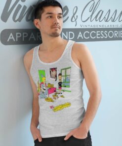 Beavis And Butt Head Wrecked Room Tank Top Racerback