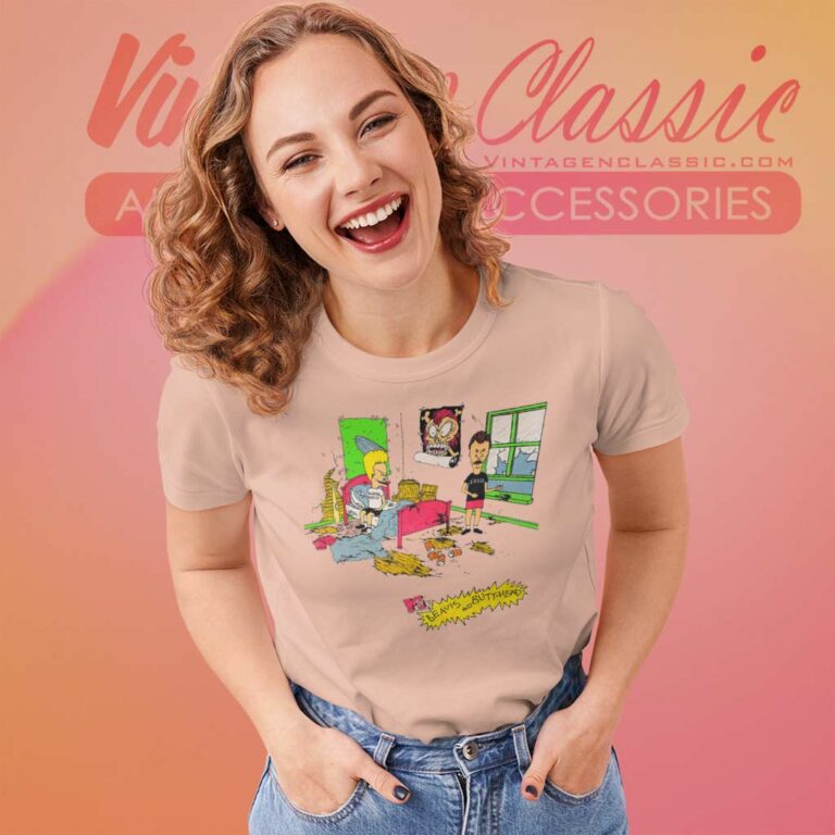 Beavis And Butt Head Wrecked Room Women TShirt Beavis And Butt Head Wrecked Room Women TShirt