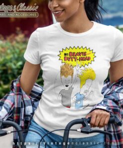 Beavis And Butthead Air Guitar Women TShirt