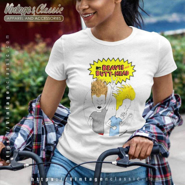 Beavis And Butthead Air Guitar Women TShirt Beavis And Butthead Air Guitar Women TShirt