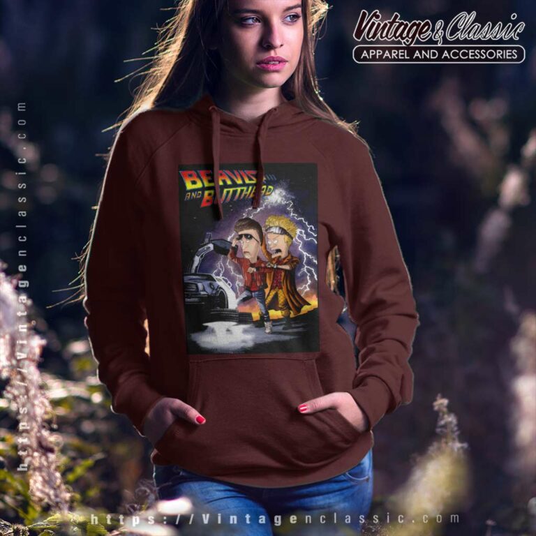 Beavis And Butthead Back To The Future Hoodie Beavis And Butthead Back To The Future Hoodie