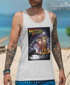 Beavis And Butthead Back To The Future Tank Top Racerback