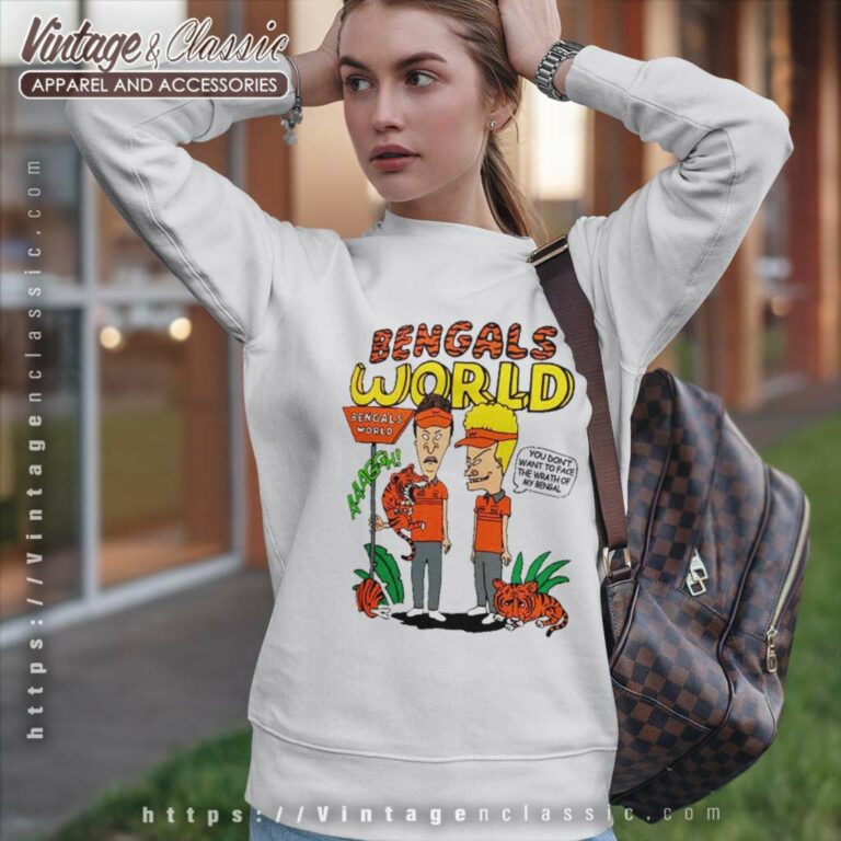 Beavis And Butthead Bengals World Sweatshirt Beavis And Butthead Bengals World Sweatshirt