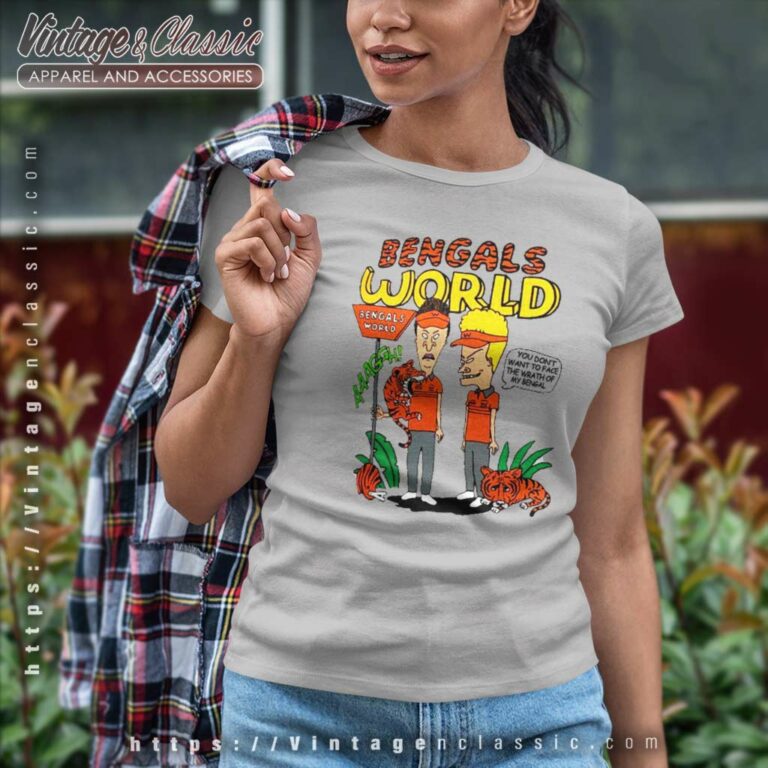 Beavis And Butthead Bengals World Women TShirt Beavis And Butthead Bengals World Women TShirt