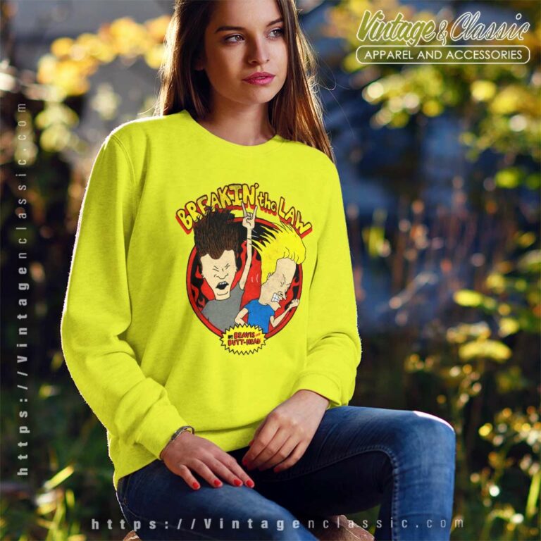 Beavis And Butthead Breakin The Law Sweatshirt Beavis And Butthead Breakin The Law Sweatshirt