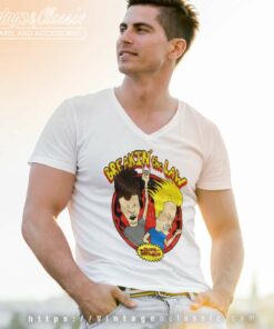 Beavis And Butthead Breakin The Law V Neck TShirt