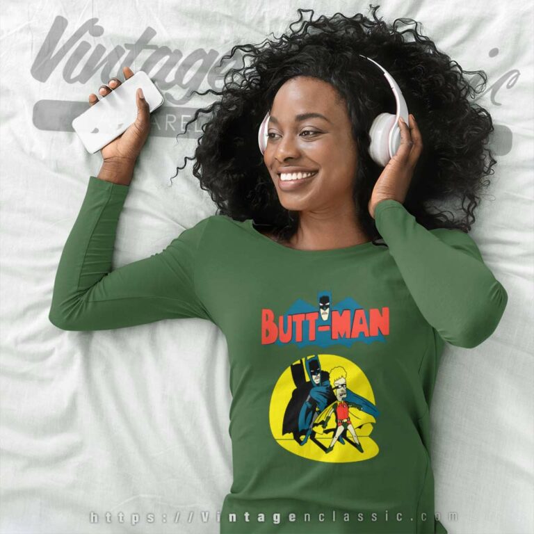 Beavis And Butthead Butt Man Long Sleeve Tee Beavis And Butthead Butt Man Long Sleeve Tee