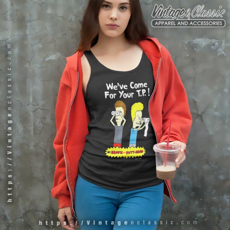 Beavis And Butthead Come For Your Tp Tank Top Racerback Beavis And Butthead Come For Your Tp Tank Top Racerback