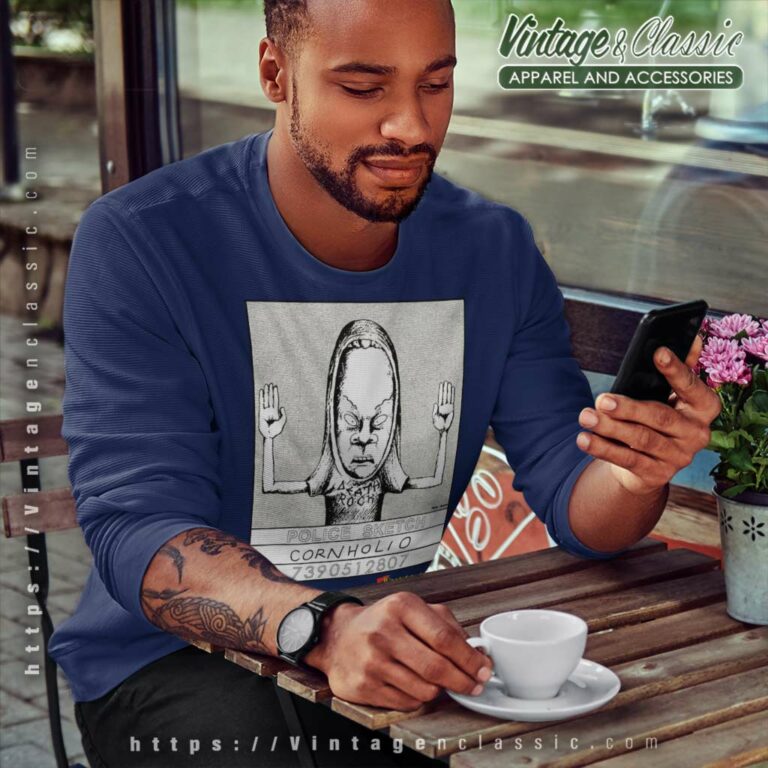 Beavis And Butthead Cornholio Police Sketch Sweatshirt Beavis And Butthead Cornholio Police Sketch Sweatshirt