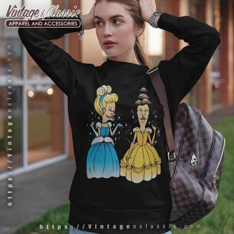 Beavis And Butthead Disney Princess Sweatshirt Beavis And Butthead Disney Princess Sweatshirt