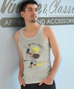 Beavis And Butthead Frog Baseball Vintage Tank Top Racerback