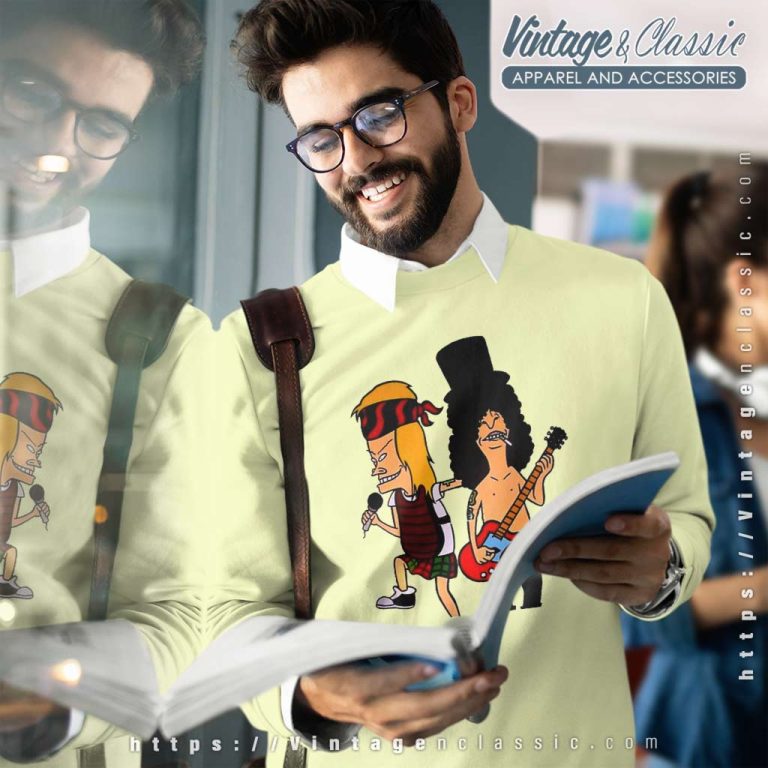 Beavis And Butthead Guns N Roses Sweatshirt Beavis And Butthead Guns N Roses Sweatshirt