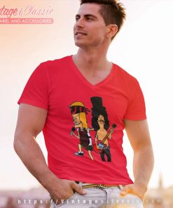 Beavis And Butthead Guns N Roses Shirt 5 Beavis And Butthead Guns N Roses V Neck TShirt