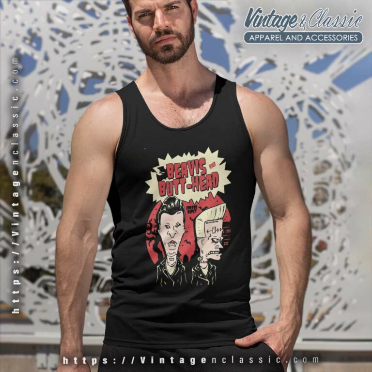 Beavis And Butthead Horror Rudey Halloween Tank Top Racerback Beavis And Butthead Horror Rudey Halloween Tank Top Racerback