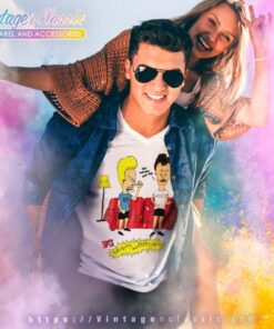 Beavis And Butthead Huh Huh V Neck TShirt