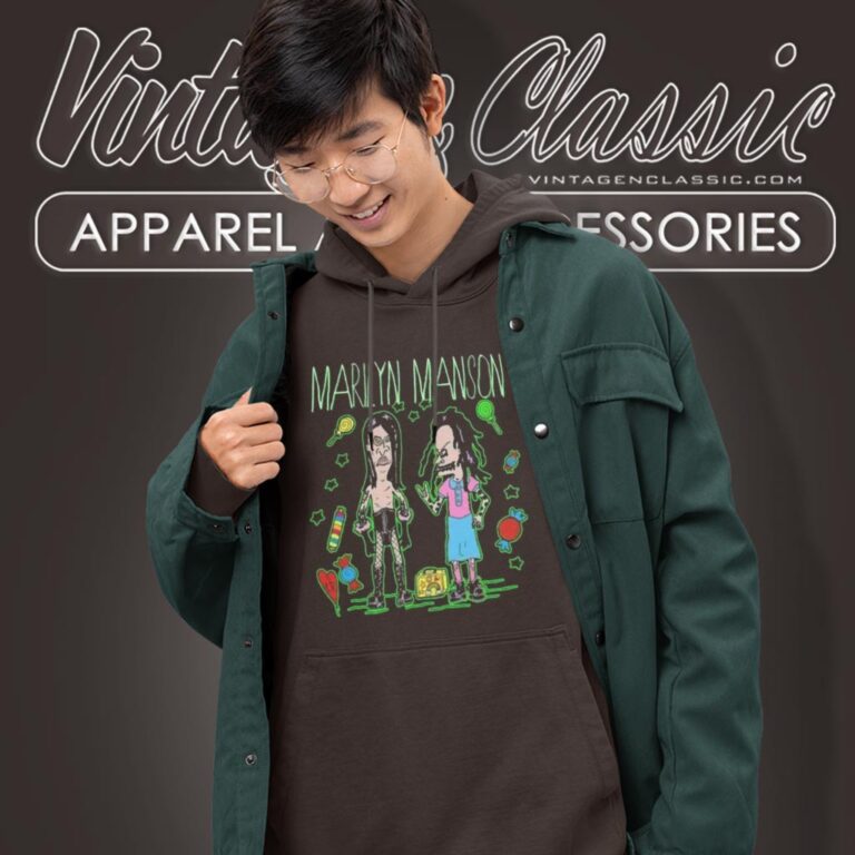 Beavis And Butthead Marilyn Manson Hoodie Beavis And Butthead Marilyn Manson Hoodie