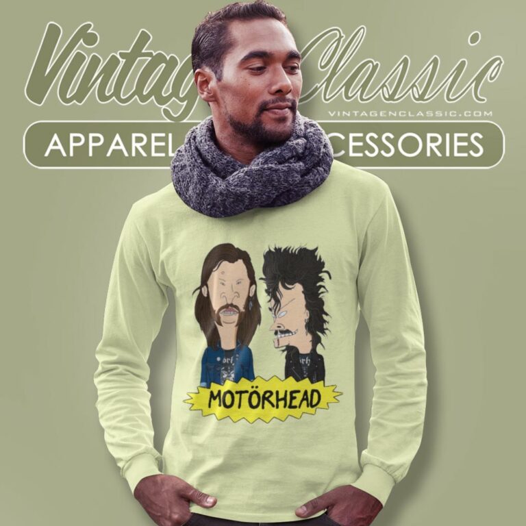 Beavis And Butthead Motorhead Mashup Long Sleeve Tee Beavis And Butthead Motorhead Mashup Long Sleeve Tee