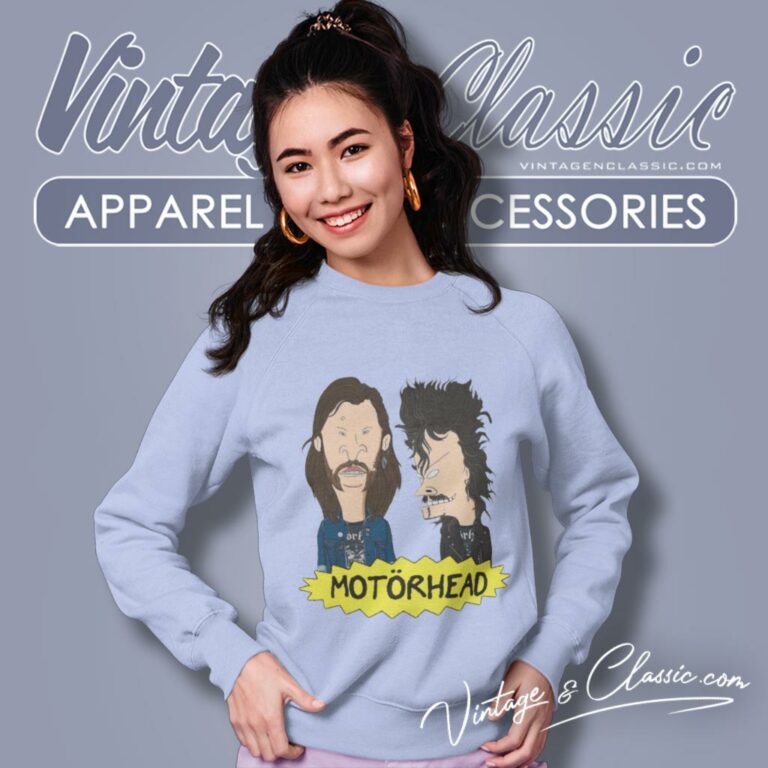Beavis And Butthead Motorhead Mashup Sweatshirt Beavis And Butthead Motorhead Mashup Sweatshirt