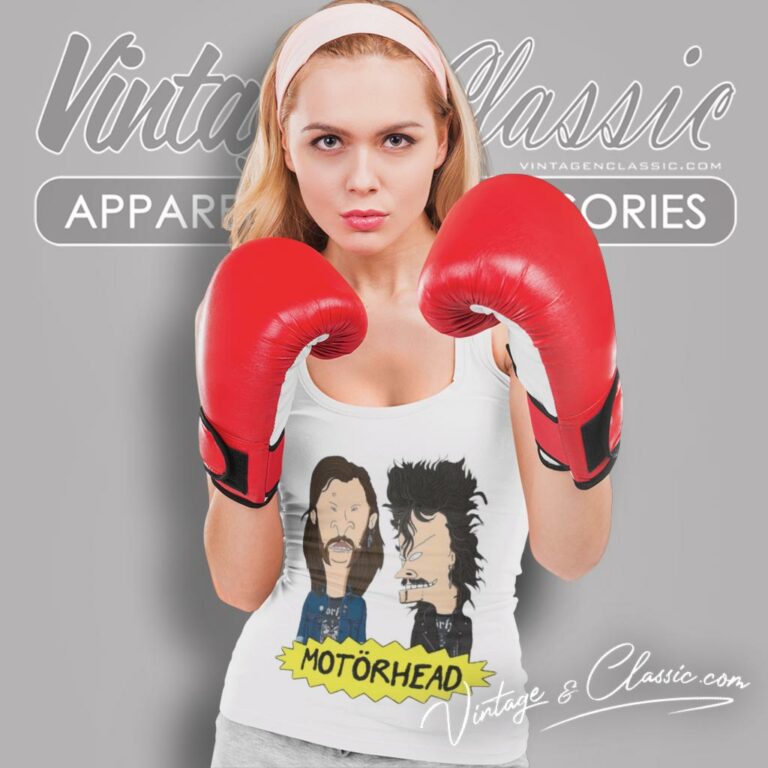 Beavis And Butthead Motorhead Mashup Tank Top Racerback Beavis And Butthead Motorhead Mashup Tank Top Racerback