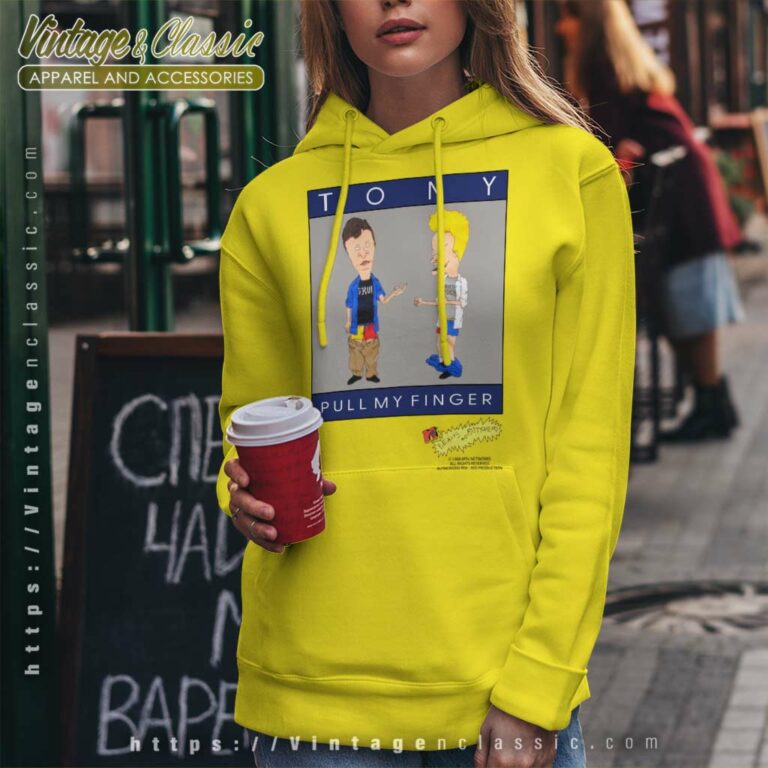 Beavis And Butthead Mtv Tony Pull My Finger Hoodie Beavis And Butthead Mtv Tony Pull My Finger Hoodie