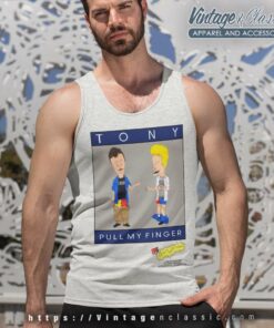 Beavis And Butthead Mtv Tony Pull My Finger Tank Top Racerback