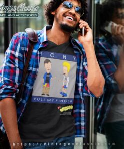 Beavis And Butthead Mtv Tony Pull My Finger V Neck TShirt