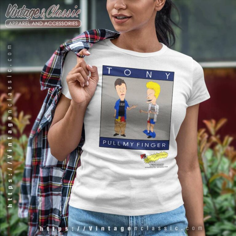 Beavis And Butthead Mtv Tony Pull My Finger Women TShirt Beavis And Butthead Mtv Tony Pull My Finger Women TShirt