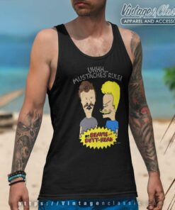 Beavis And Butthead Mustaches Rule Tank Top Racerback