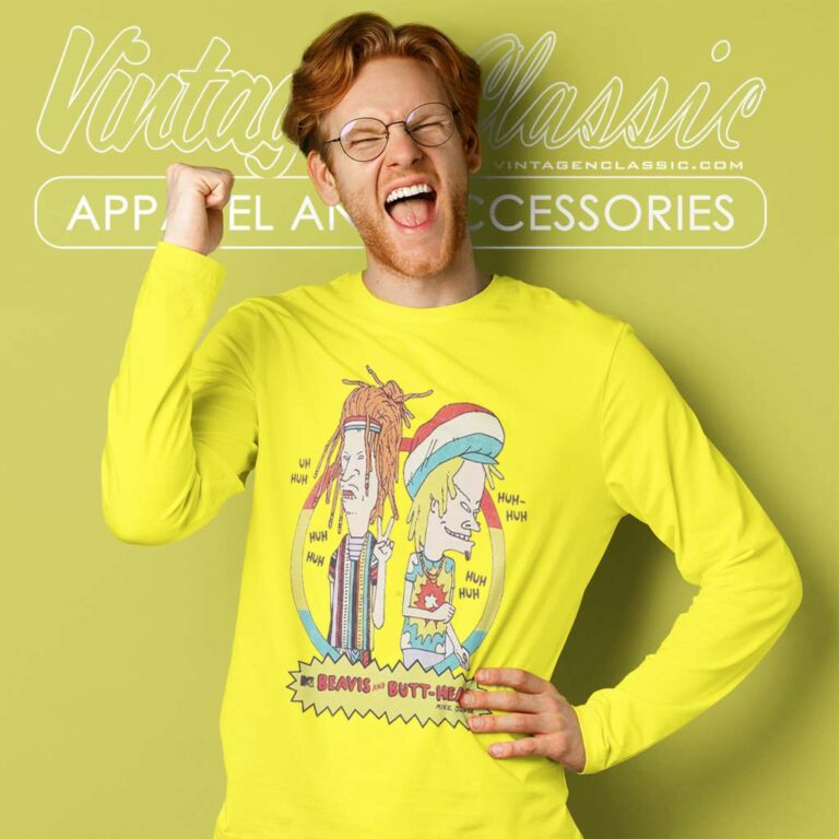 Beavis And Butthead Rasta Long Sleeve Tee Beavis And Butthead Rasta Long Sleeve Tee