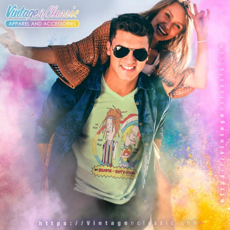 Beavis And Butthead Rasta V Neck TShirt Beavis And Butthead Rasta V Neck TShirt