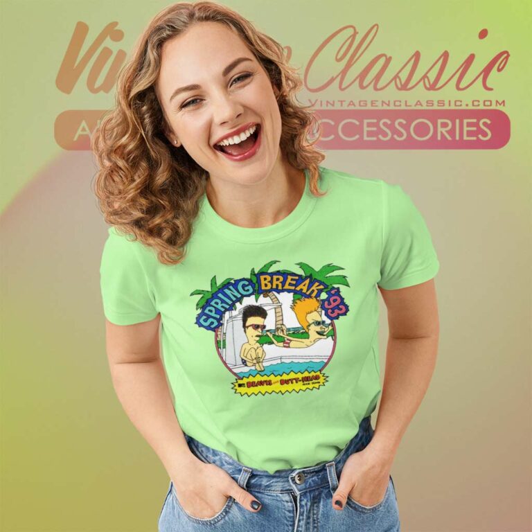 Beavis And Butthead Spring Break 1993 Vintage Women TShirt Beavis And Butthead Spring Break 1993 Vintage Women TShirt