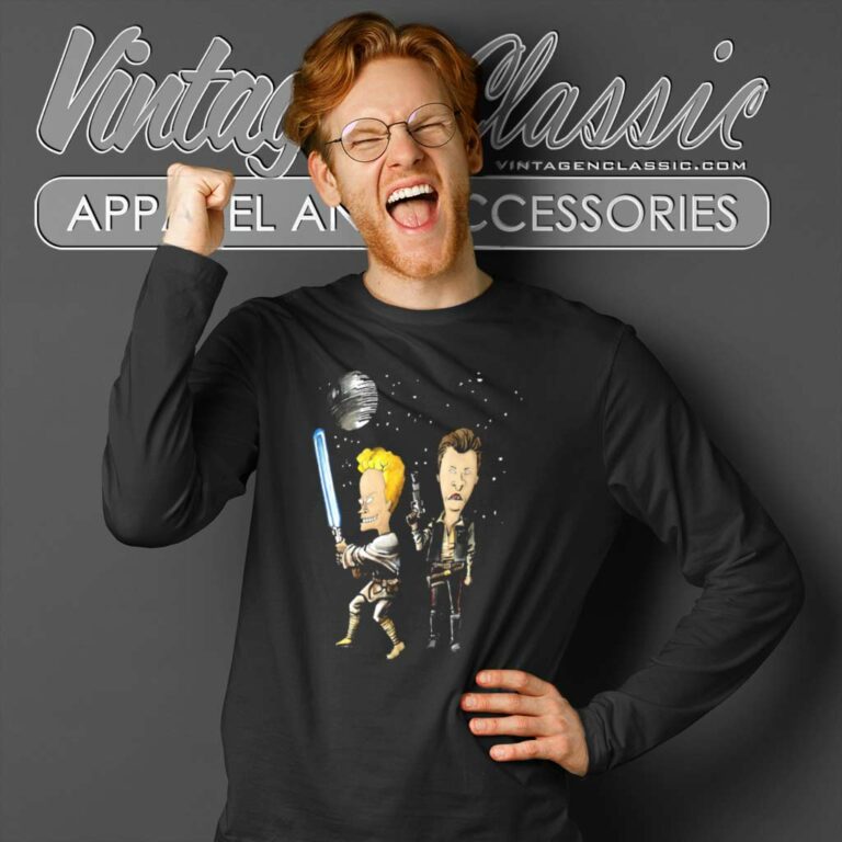 Beavis And Butthead Star Wars Long Sleeve Tee Beavis And Butthead Star Wars Long Sleeve Tee