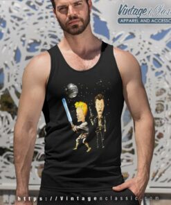 Beavis And Butthead Star Wars Tank Top Racerback