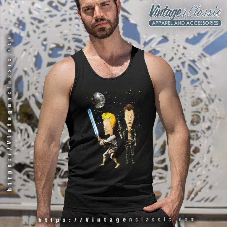 Beavis And Butthead Star Wars Tank Top Racerback Beavis And Butthead Star Wars Tank Top Racerback