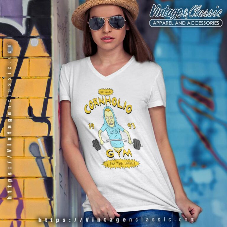 Beavis And Butthead The Great Cornholio Gym V Neck TShirt Beavis And Butthead The Great Cornholio Gym V Neck TShirt