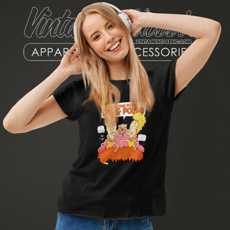 Beavis And Butthead Welcome To The Dawg Pound Cleveland Browns Women TShirt Beavis And Butthead Welcome To The Dawg Pound Cleveland Browns Women TShirt