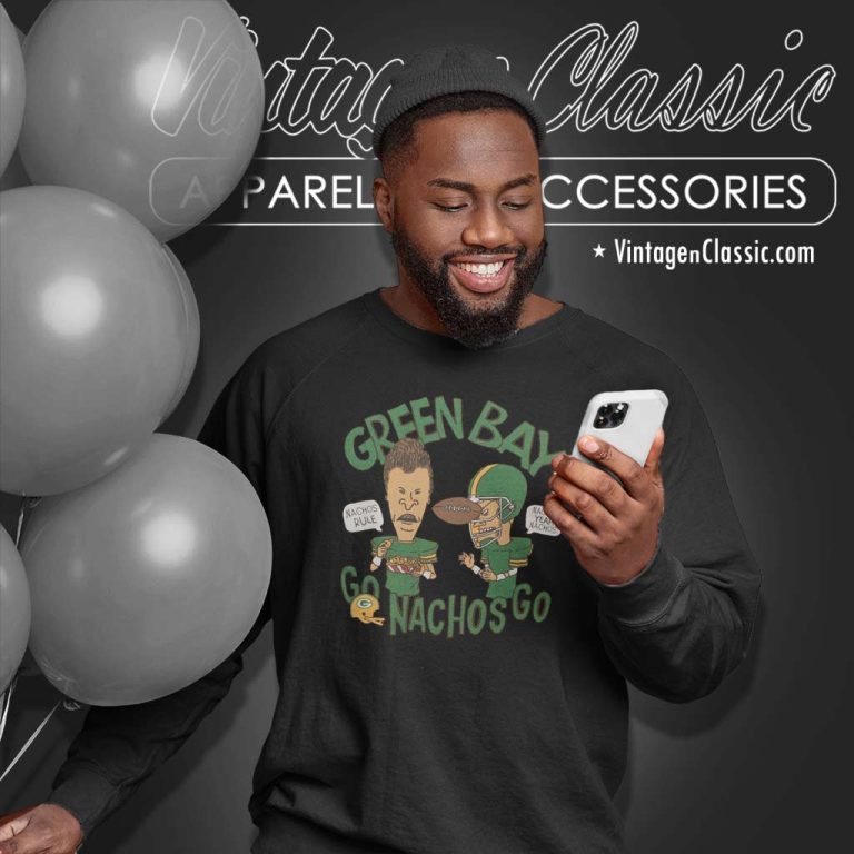 Beavis And Butthead X Green Bay Packers Nachos Sweatshirt Beavis And Butthead X Green Bay Packers Nachos Sweatshirt