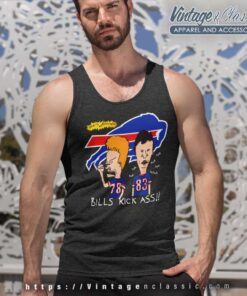 Beavis Butthead Buffalo Bills Kick Ass Tank Top Racerback
