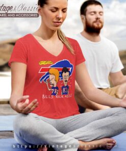 Beavis Butthead Buffalo Bills Kick Ass V Neck TShirt