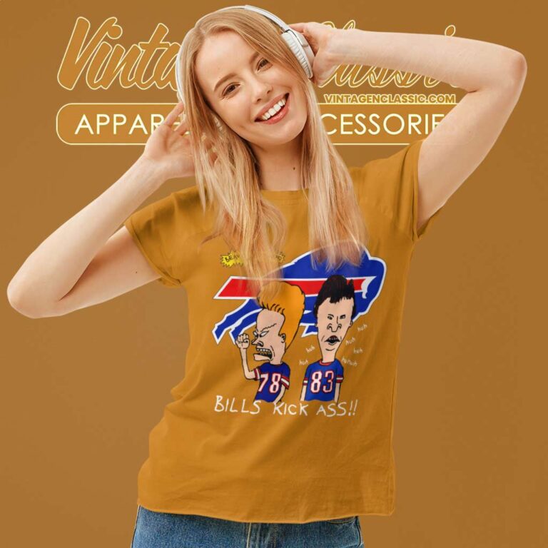 Beavis Butthead Buffalo Bills Kick Ass Women TShirt Beavis Butthead Buffalo Bills Kick Ass Women TShirt