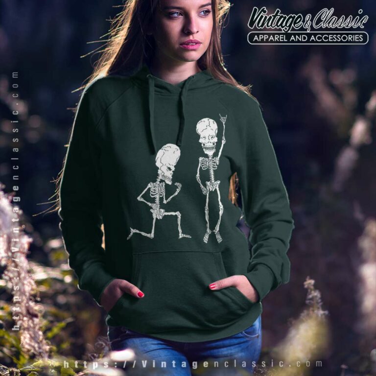 Beavis Butthead Rock On Skeleton Hoodie Beavis Butthead Rock On Skeleton Hoodie