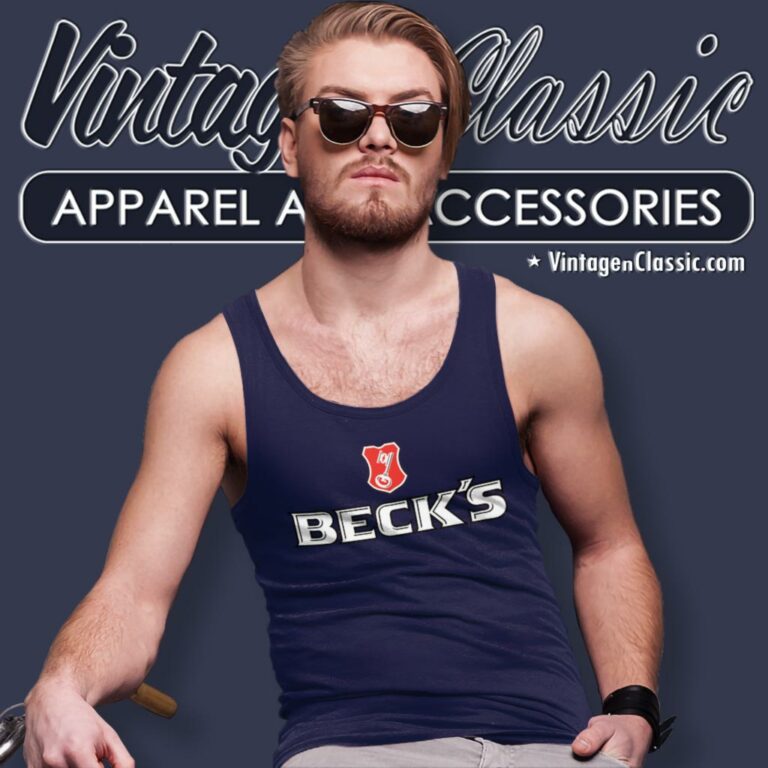 Becks Beer Logo Tank Top Racerback Becks Beer Logo Tank Top Racerback
