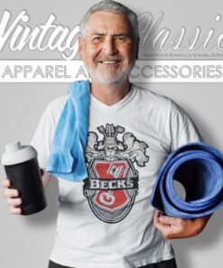 Becks Brewery German Beer V Neck TShirt