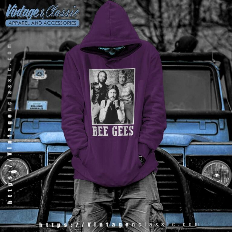 Bee Gees Shirt Design Black And White Hoodie Bee Gees Shirt Design Black And White Hoodie