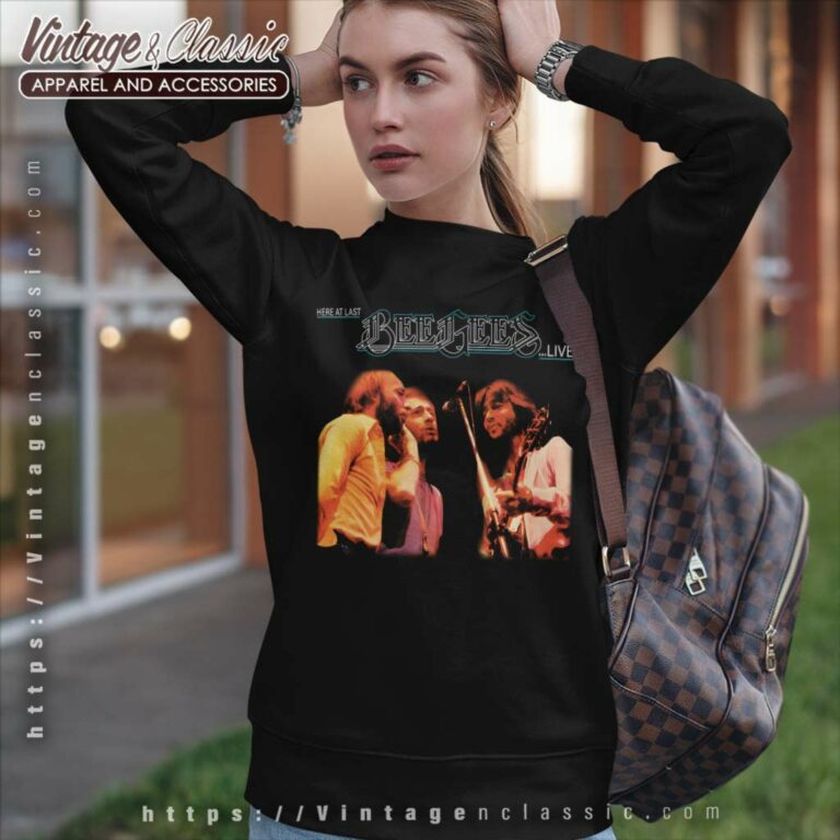 Bee Gees Shirt Here At Last Album Sweatshirt Bee Gees Shirt Here At Last Album Sweatshirt