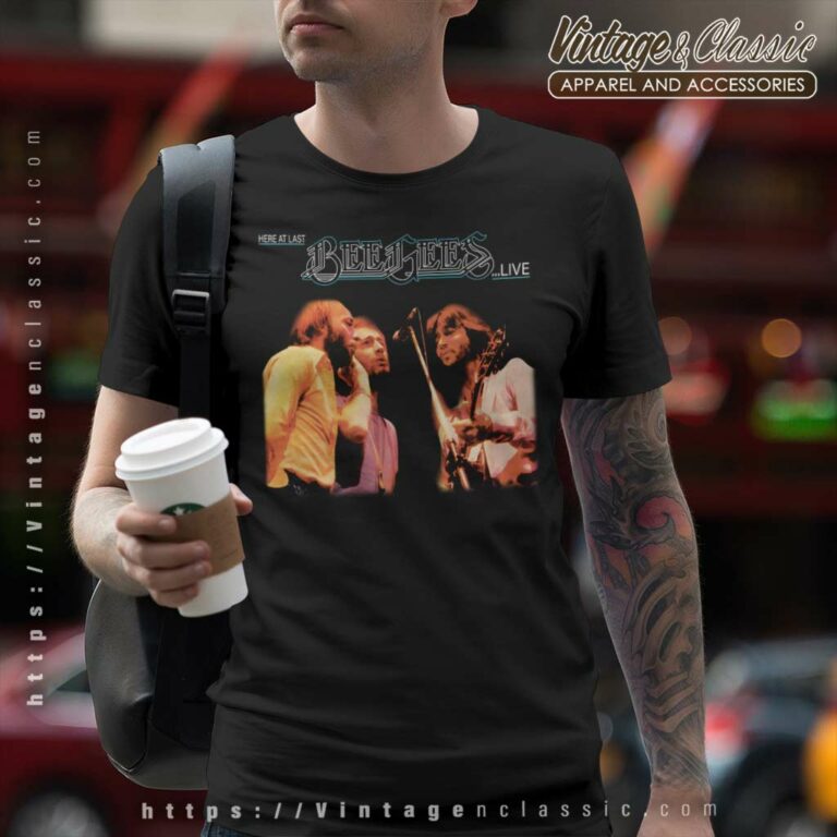 Bee Gees Shirt Here At Last Album T Shirt Bee Gees Shirt Here At Last Album T Shirt