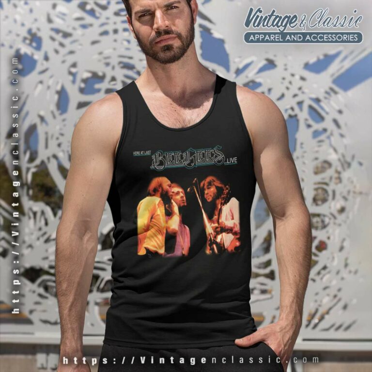 Bee Gees Shirt Here At Last Album Tank Top Racerback Bee Gees Shirt Here At Last Album Tank Top Racerback